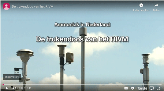 ammoniak in Nederland, statistisch gegenereerd door het RIVM