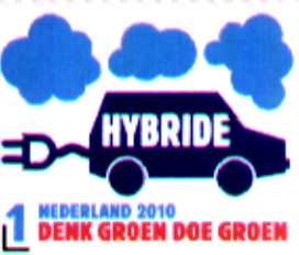 postzegel: hybride auto