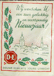 Douwe Egberst Nieuwjaarsgroet uit 1936