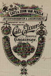 Catz en Zoon van Pekela gravure 1899