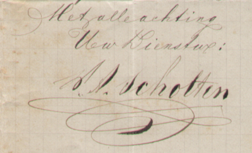 handtekening W.A. Scholten