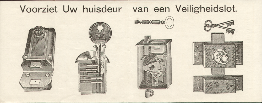 Ongekend historic letters and invoices: related to safes, locks and keys IZ-48