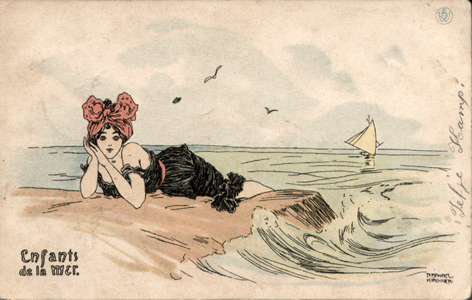 Raphael Kirchner: Enfants de la Mer, prentbriefkaart