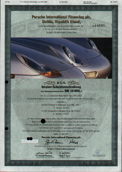 Scripophily Automobiles