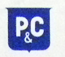 P & C-logo op een aandeel uit 1969