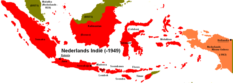 Indonesië-kaart 1949