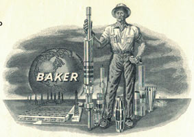 Baker International Corporation, share certificate 1978