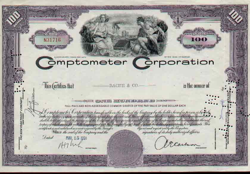 Glen Alden Corporation > purple bond certificate coal stock share scripophily 