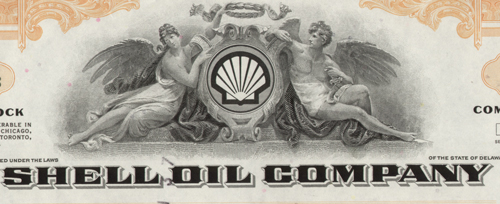 Shell Oil Company engraving